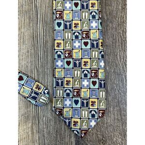 MD Doctor Medical Professional‎ Pharmacist Michael Bruce USA Silk Necktie